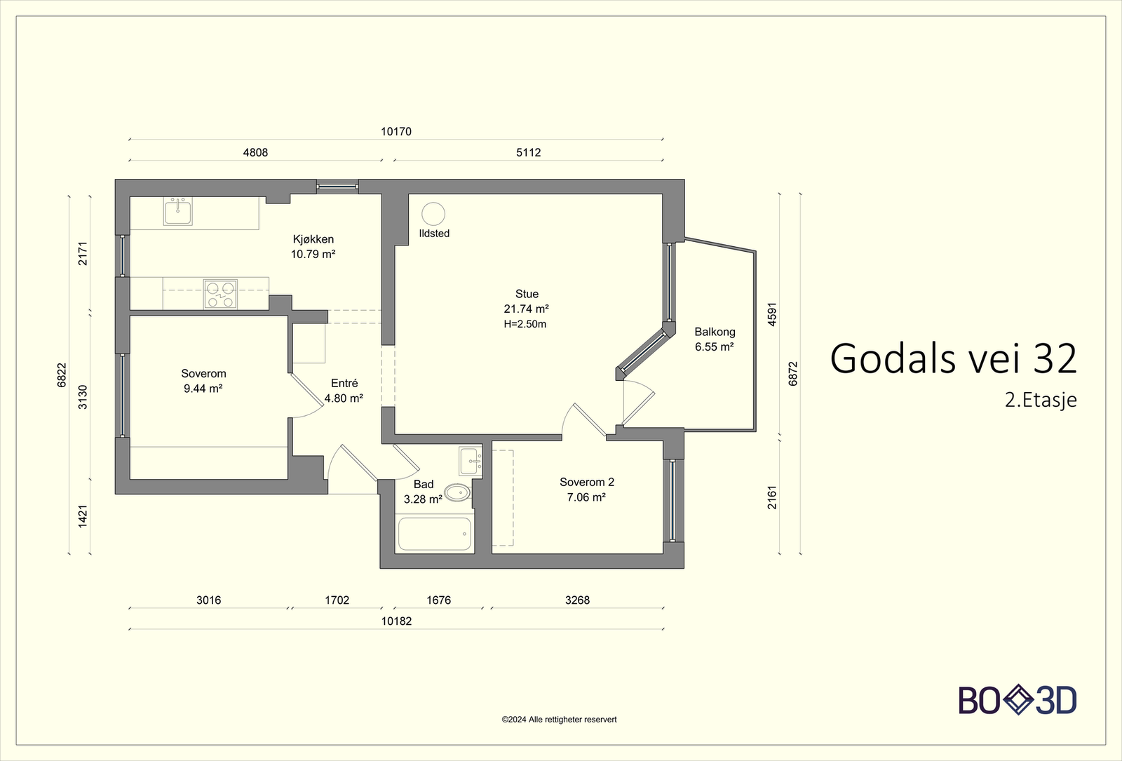 Plantegning. Galleribilde