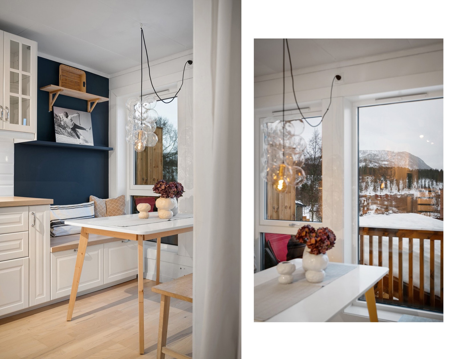 Koselig frokostavdeling med utsikt Galleribilde