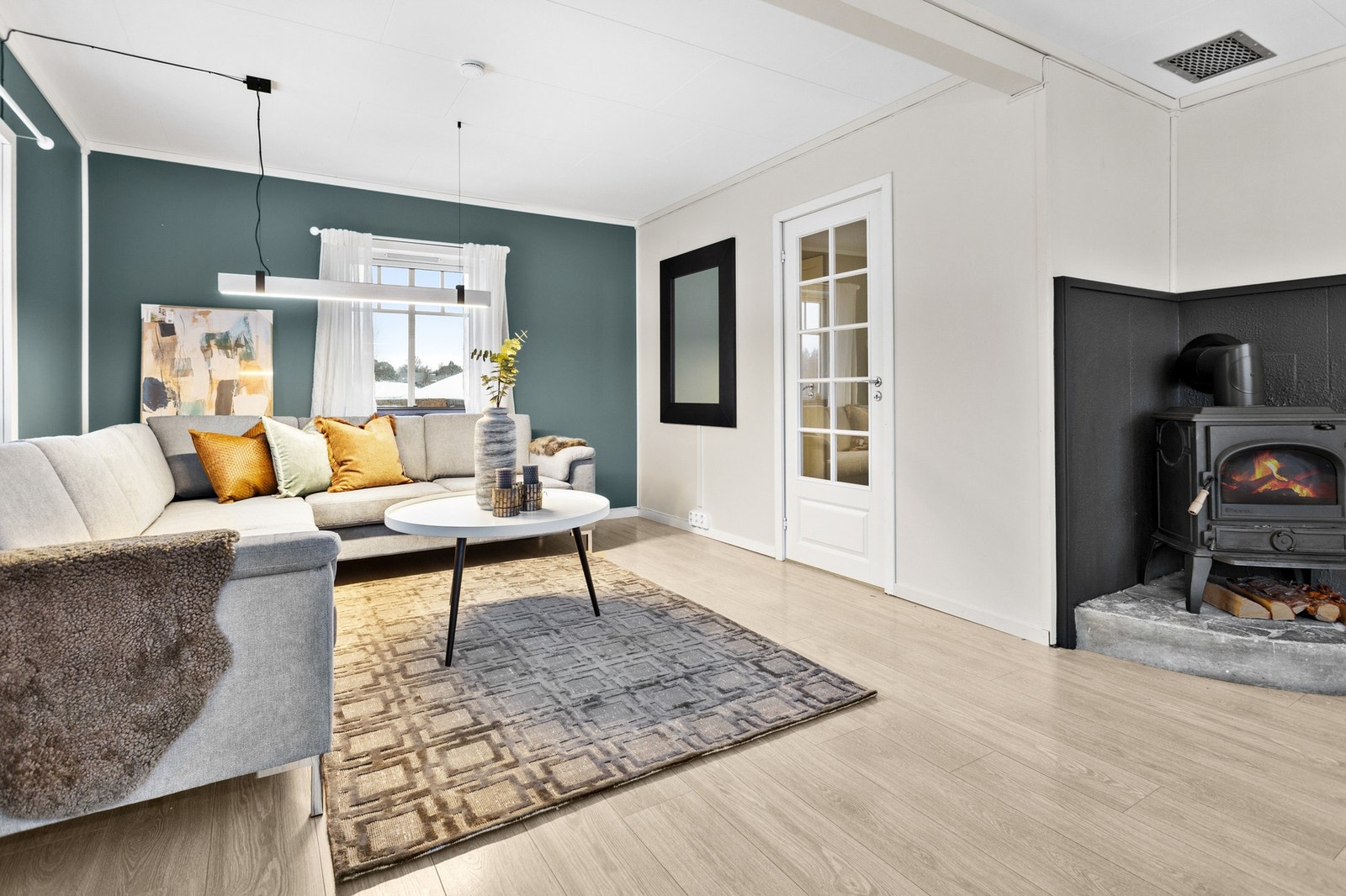 Hyggelig sone for sofagruppe Galleribilde