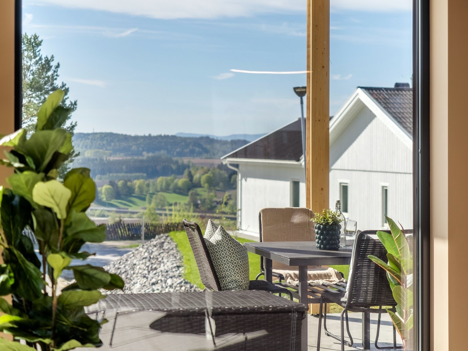 Fin, landlig utsikt. Galleribilde