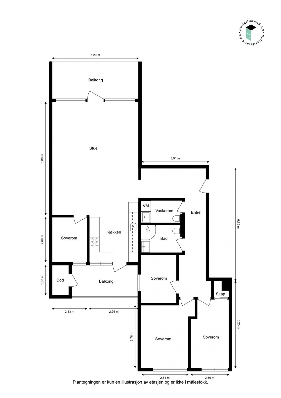 Plantegning Galleribilde