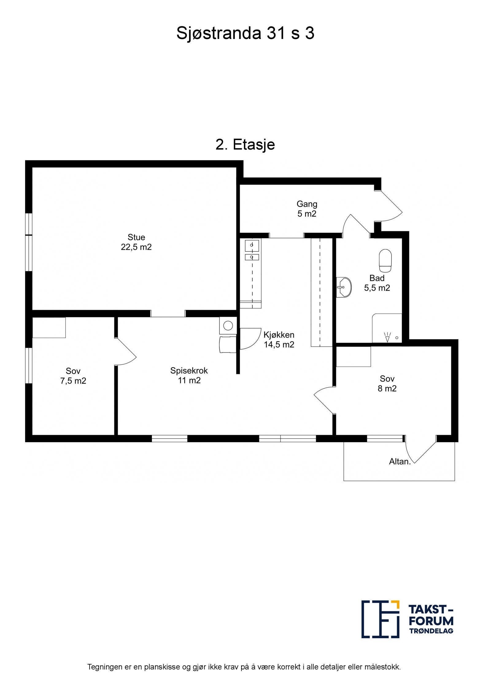 Planskisse Galleribilde