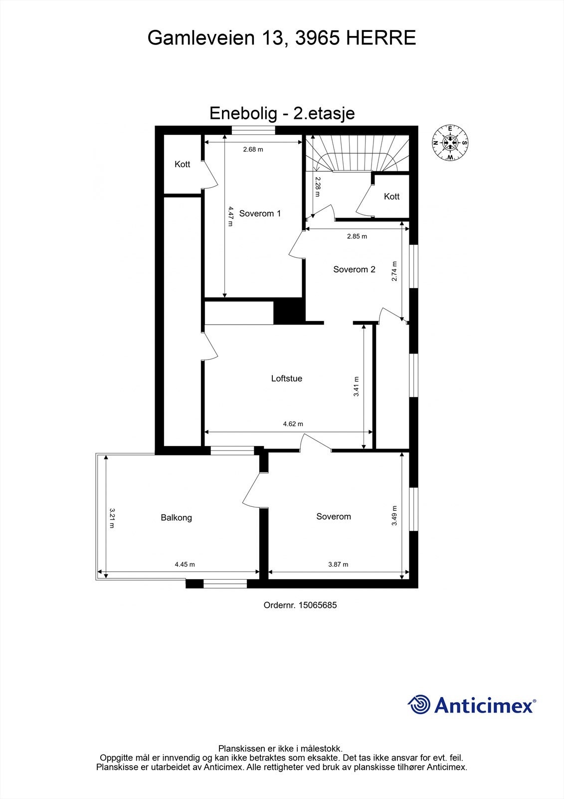 Plantegning - 2.etasje Galleribilde