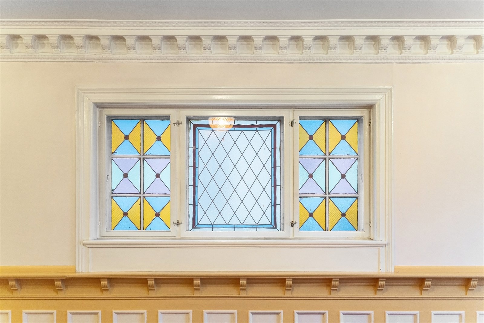 Blyglass vindu Galleribilde