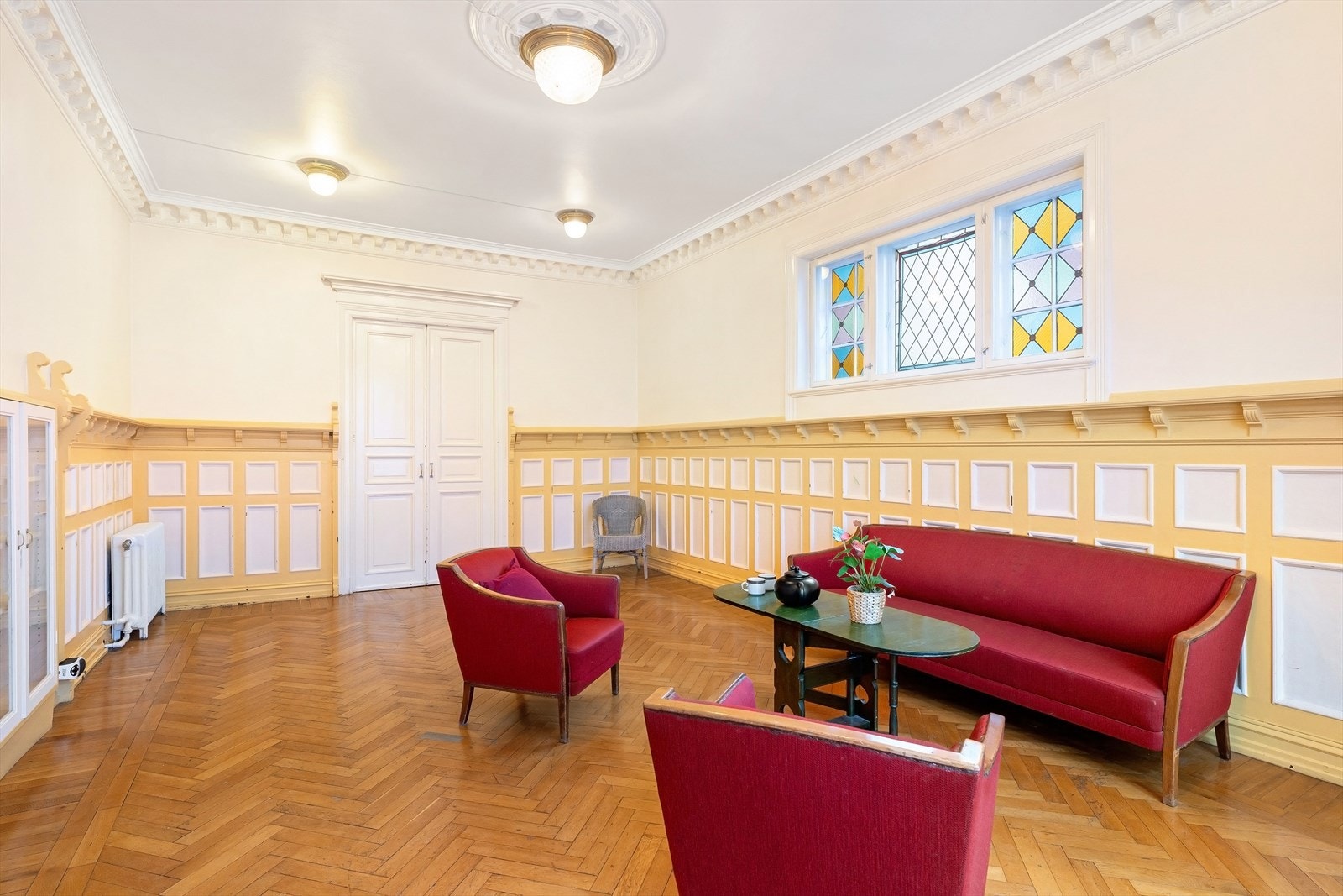 Brystning og doble fløydører Galleribilde