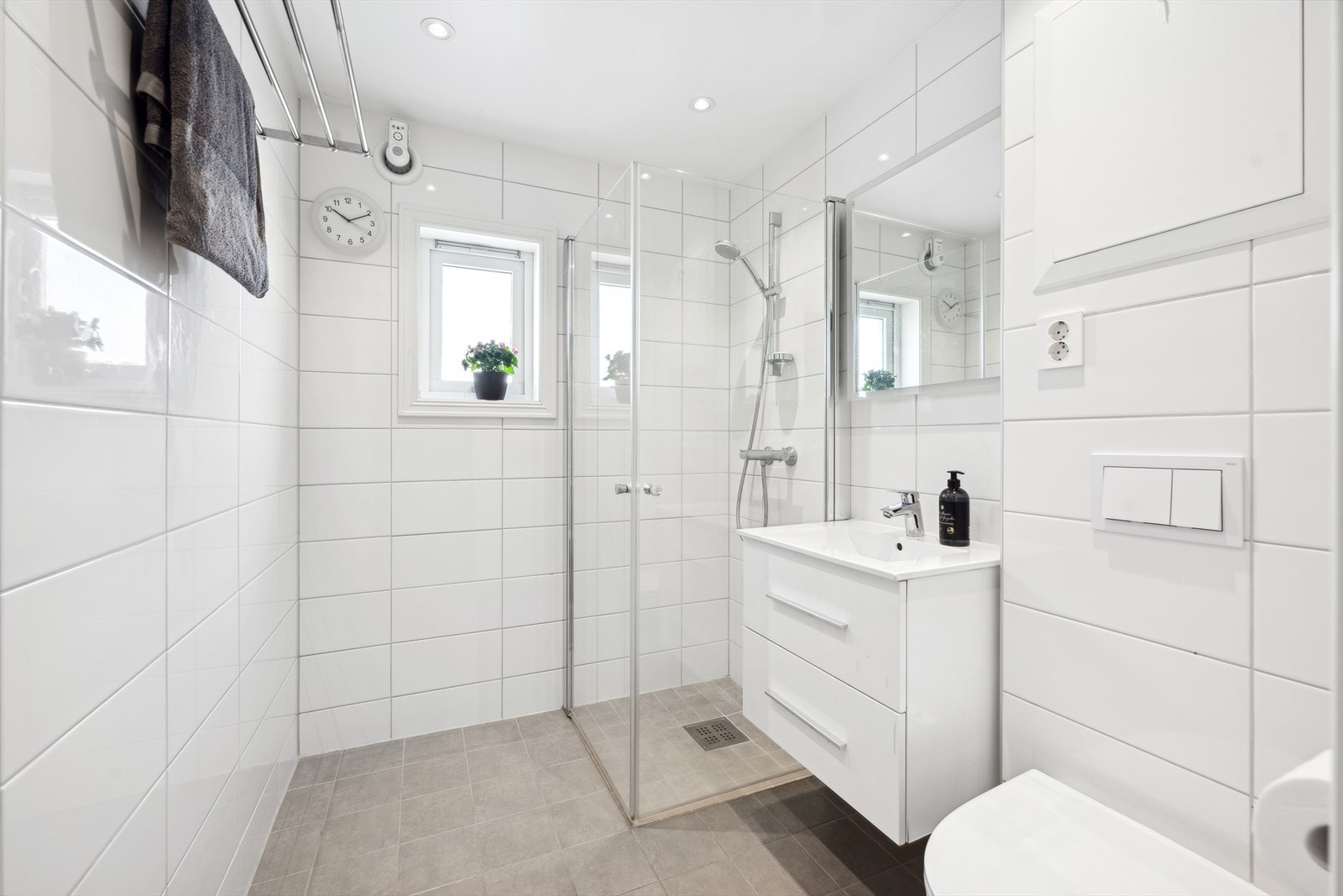 Badet er renovert i regi av borettslaget i 2020/2021. Galleribilde