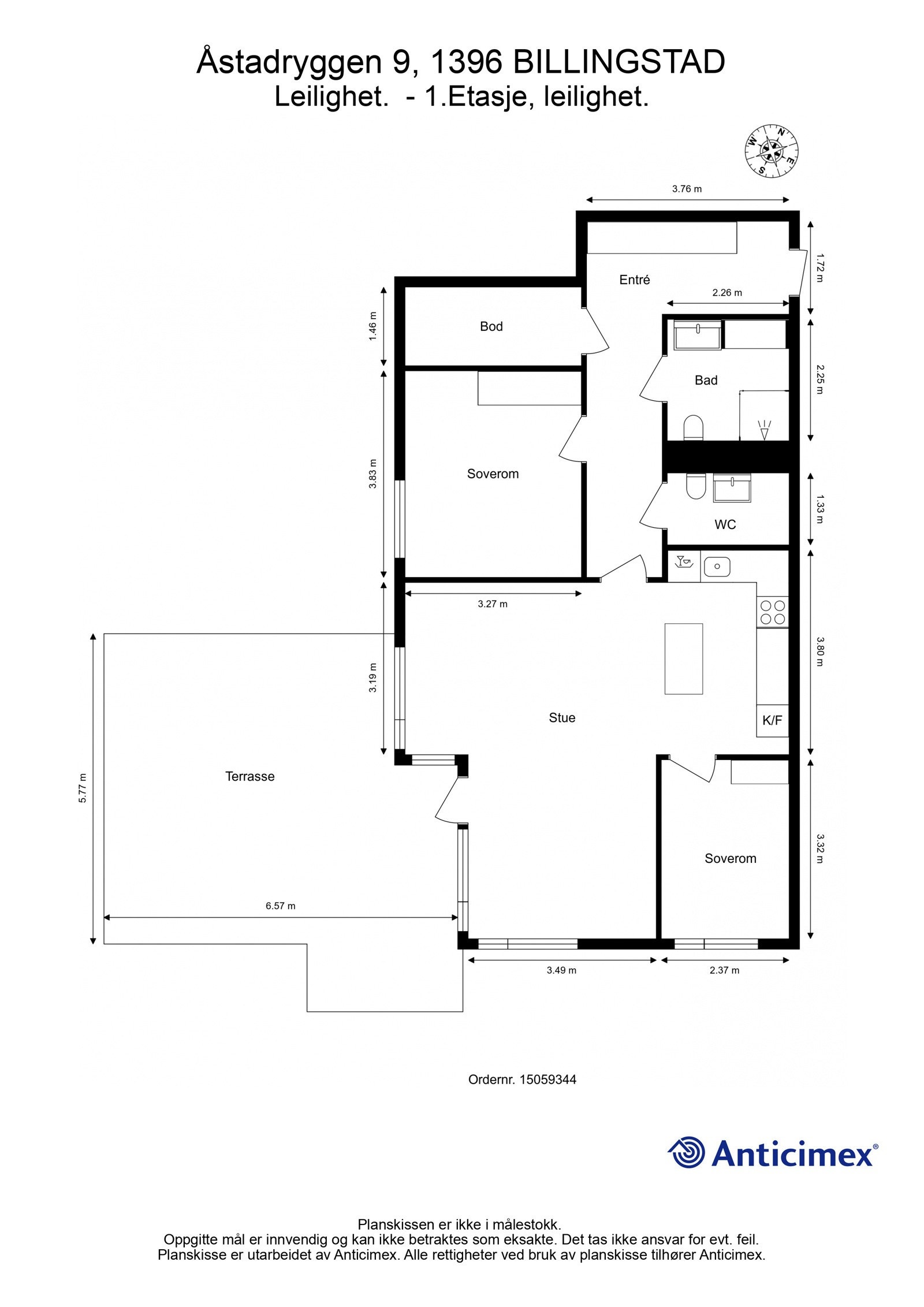 Plantegning Galleribilde