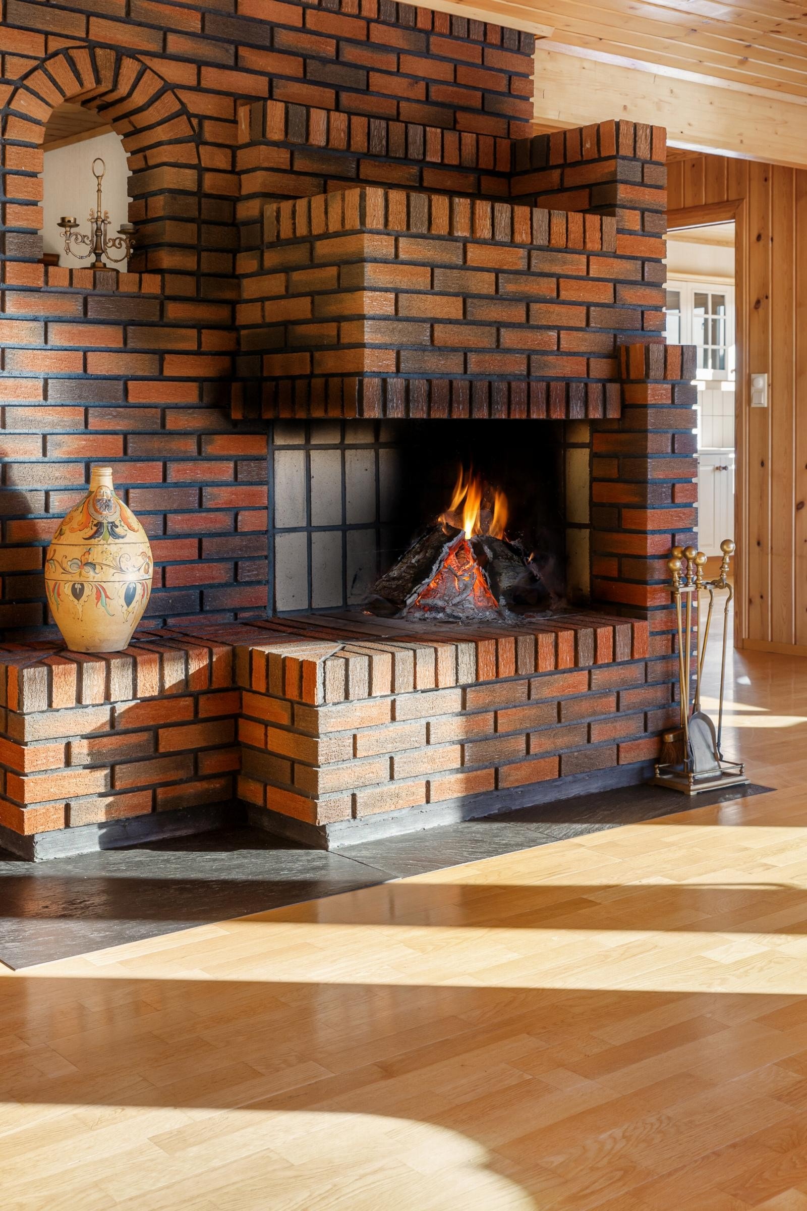 Flott ildsted Galleribilde