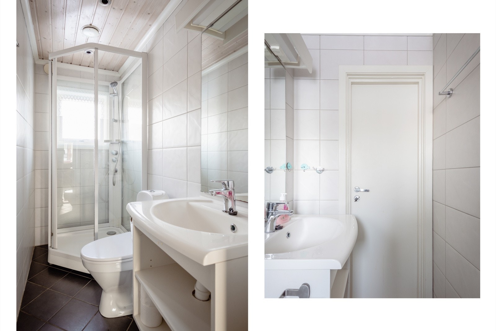 Badet ble renovert i 2009. Flislagt bad med varmekabler. Vaskerom er i kjelleren. Galleribilde