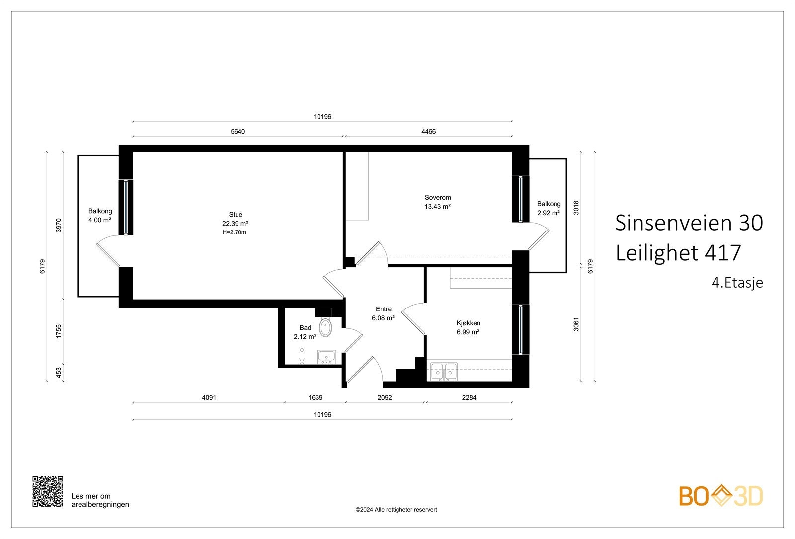 Takstmannens planskisse - Avvik kan forekomme Galleribilde