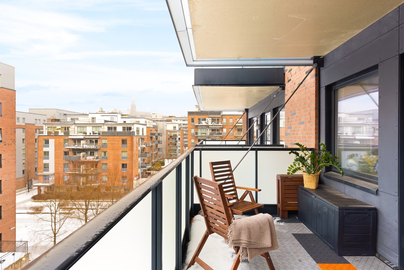 Her får du gleden av en herlig balkong på 13 kvm. Galleribilde