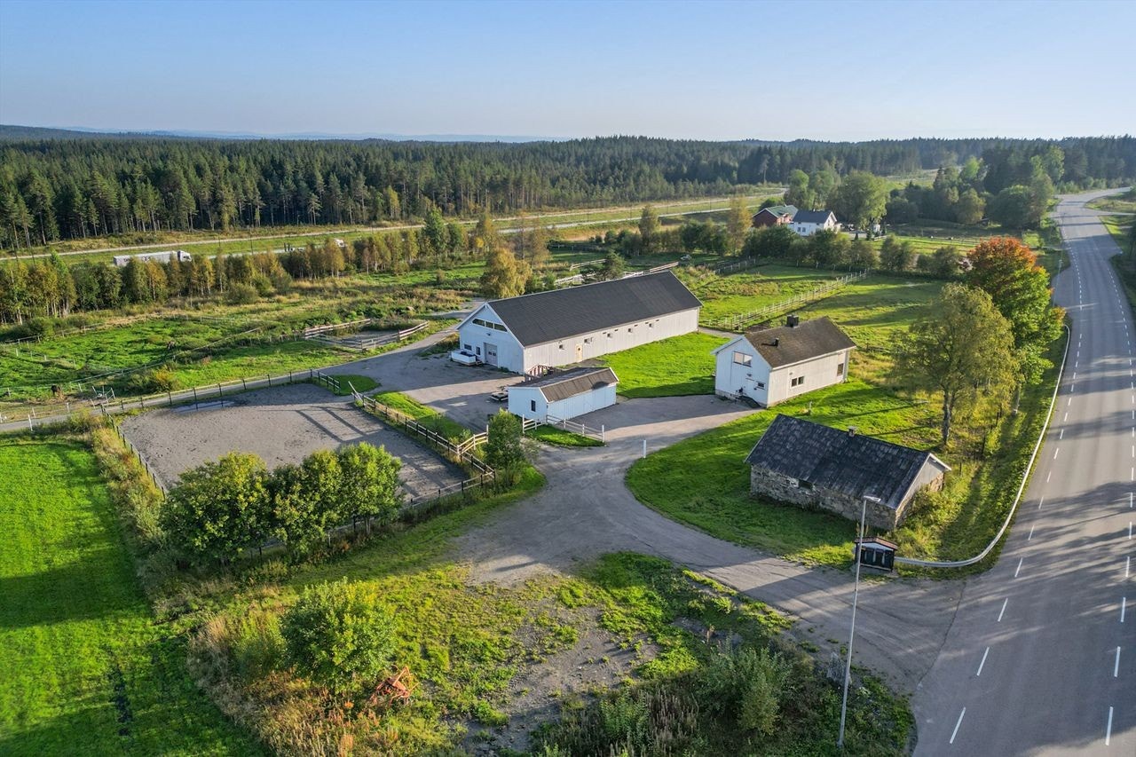 Oversiktsbilde over tun og nærområdene Galleribilde