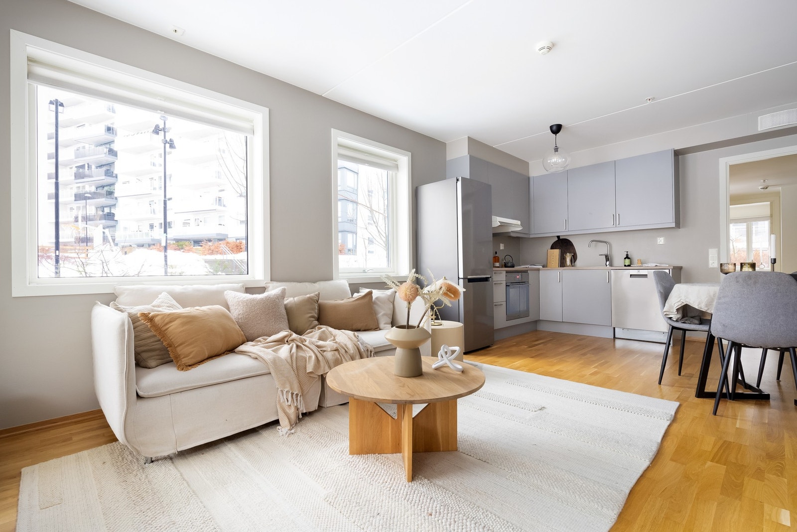 Den balanserte ventilasjonen bidrar til å gi et godt inneklima. Galleribilde