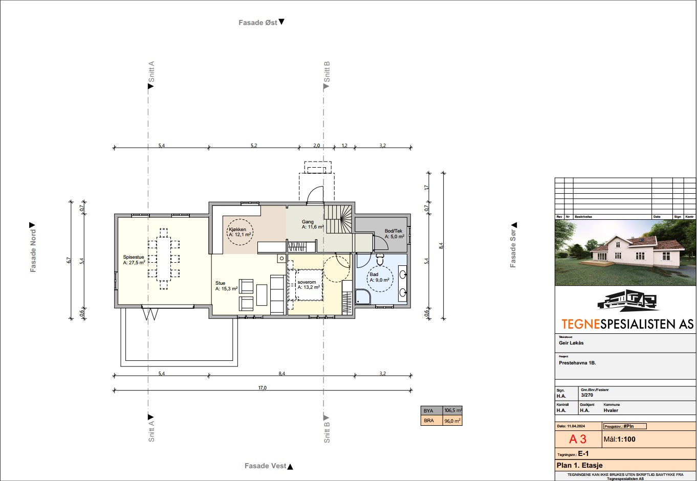 Plan 1.etasje Galleribilde