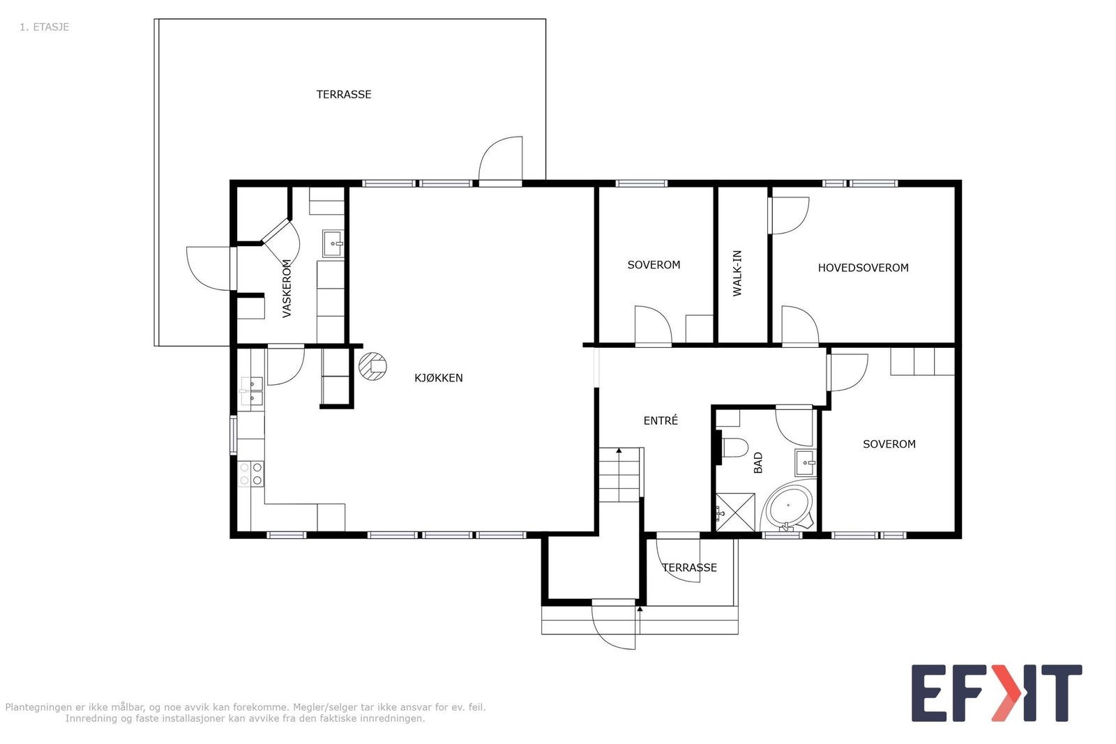 Plantegning 1. etg. Galleribilde