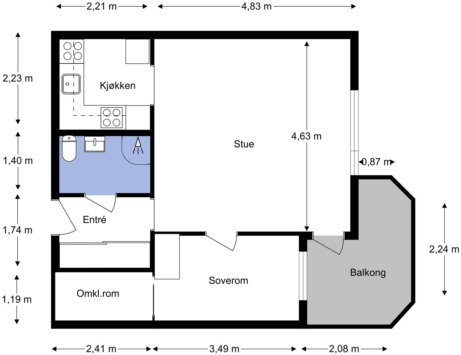 Plantegning Galleribilde