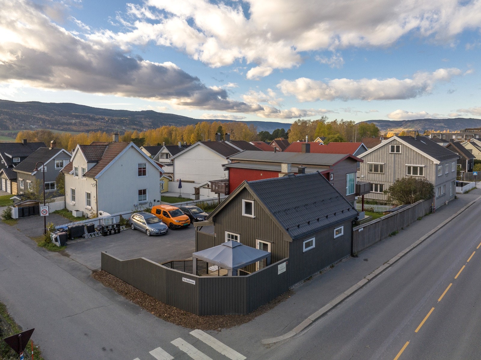 Dronefoto Galleribilde