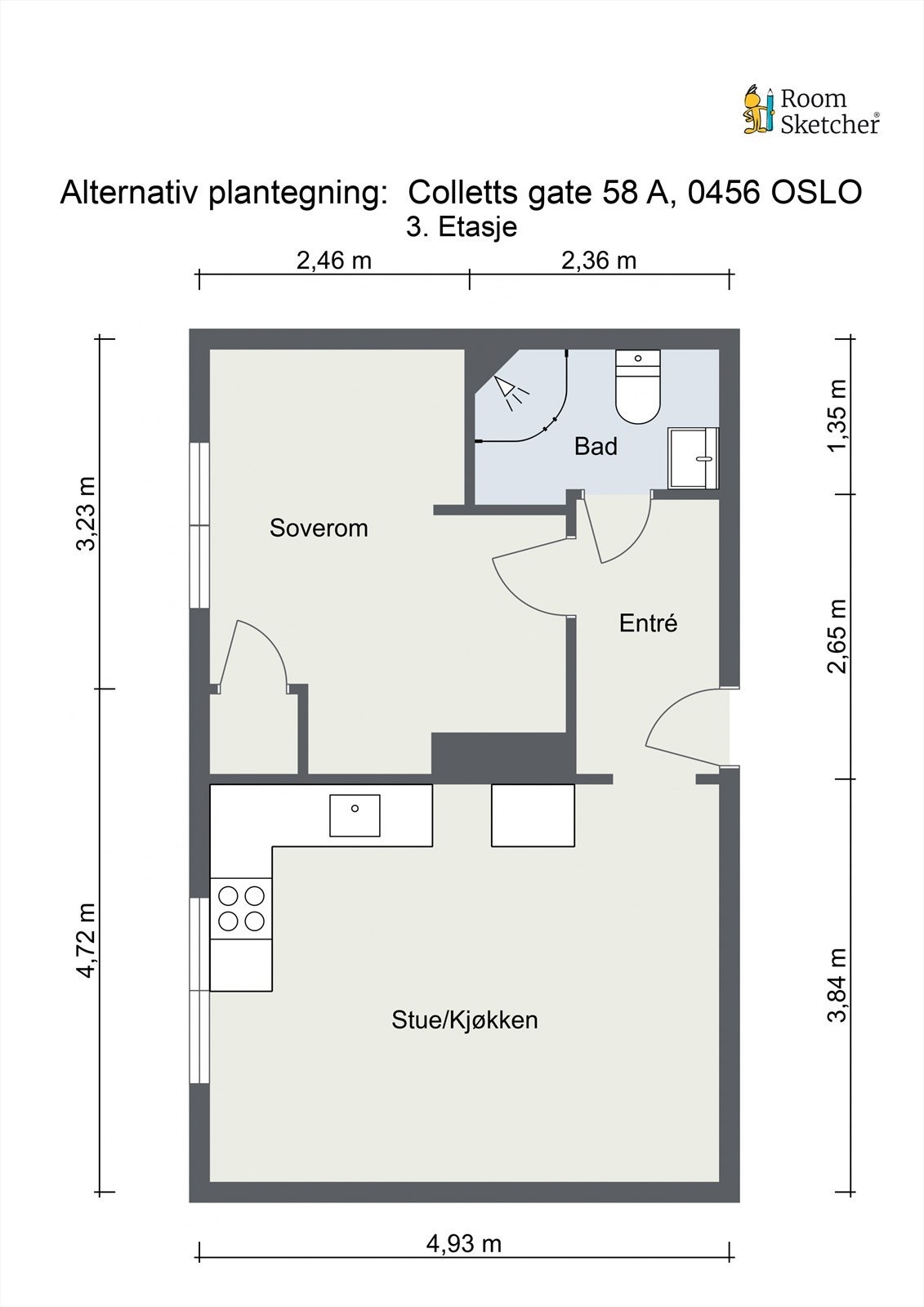 Alternativ plantegning Galleribilde