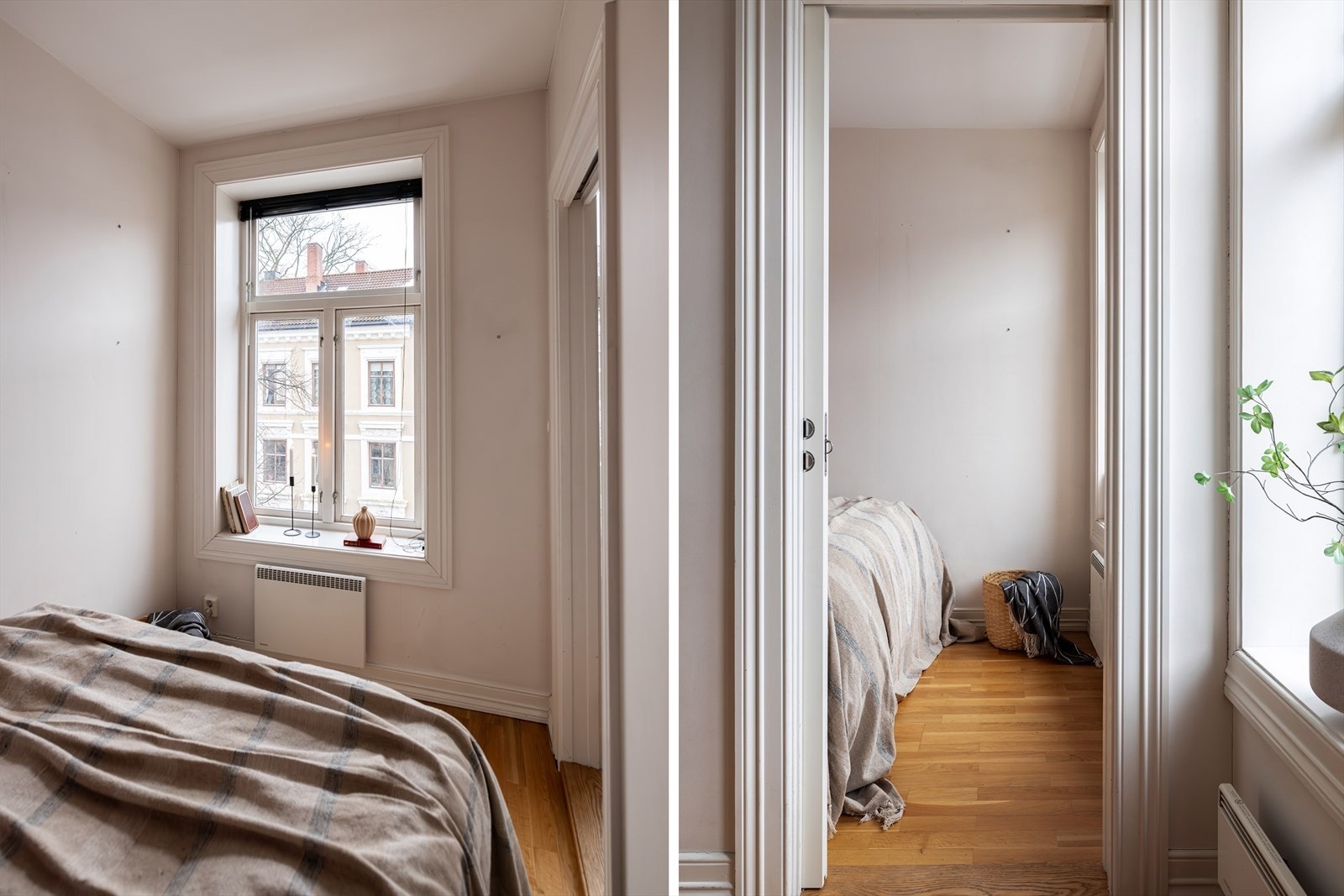 Lunt soverom med plass til dobbeltseng Galleribilde