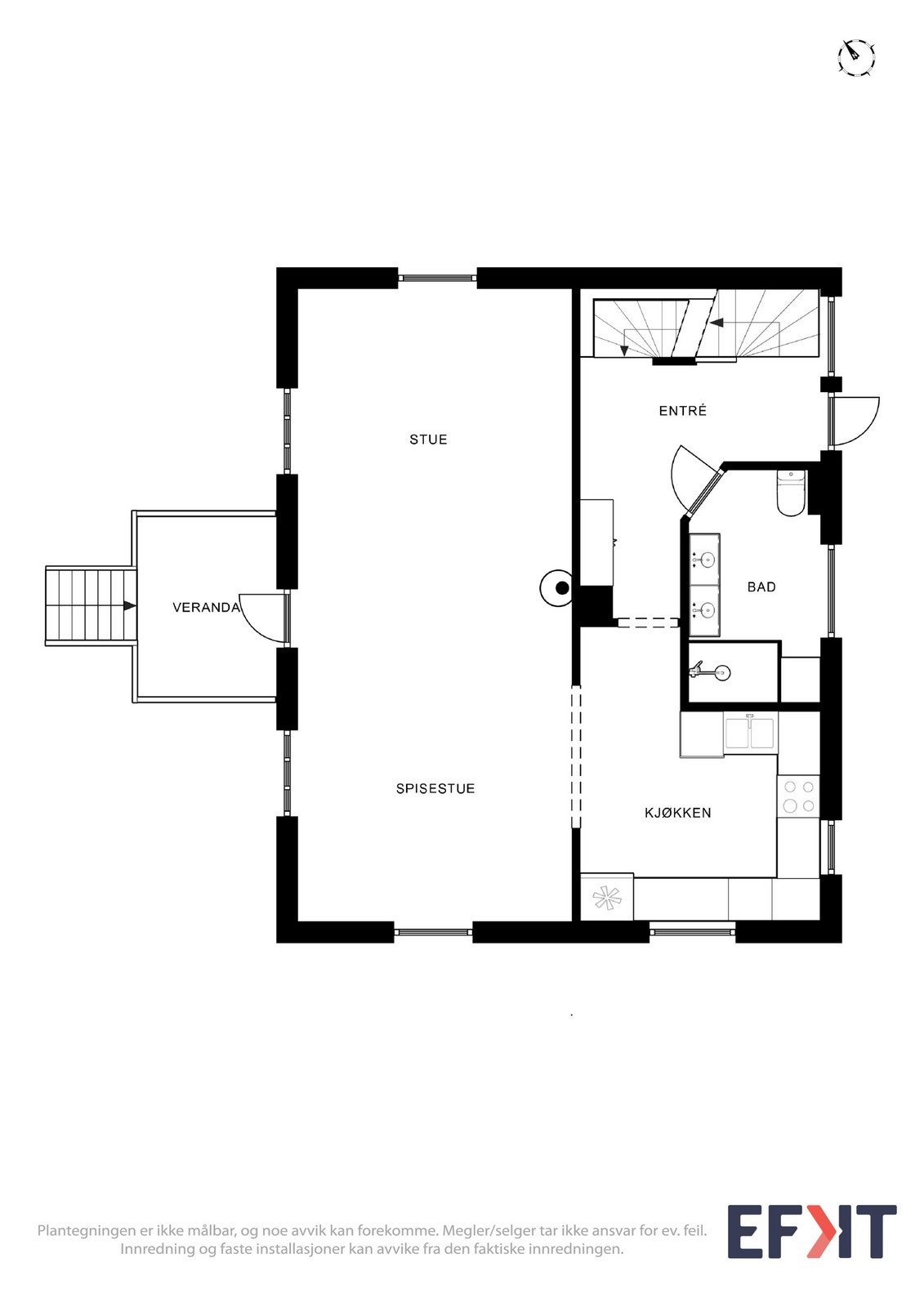 Planløsning 1. etasje Galleribilde
