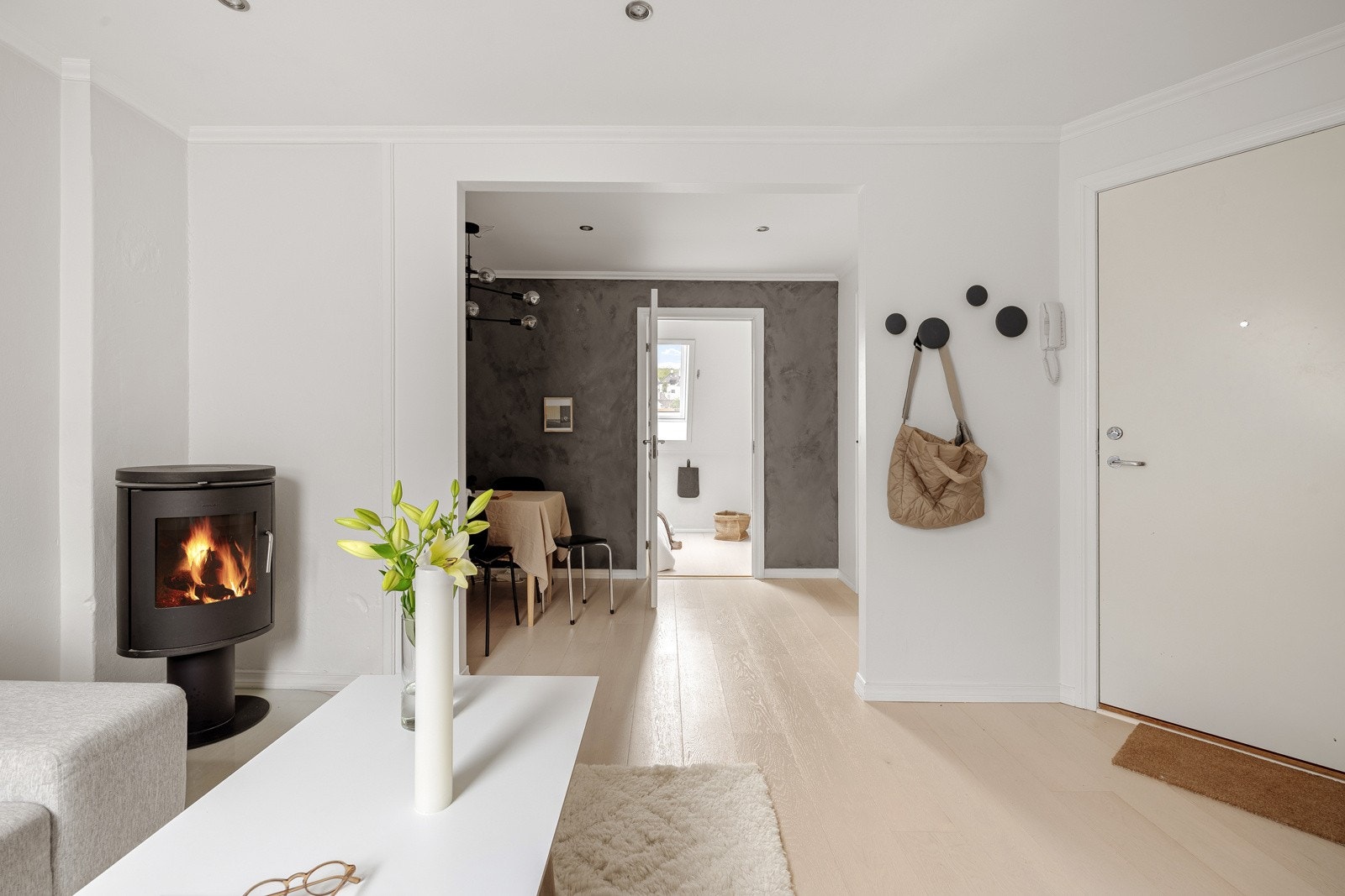 Velkommen inn! Innenfor entrédøren er det porttelefon med døråpner. Galleribilde