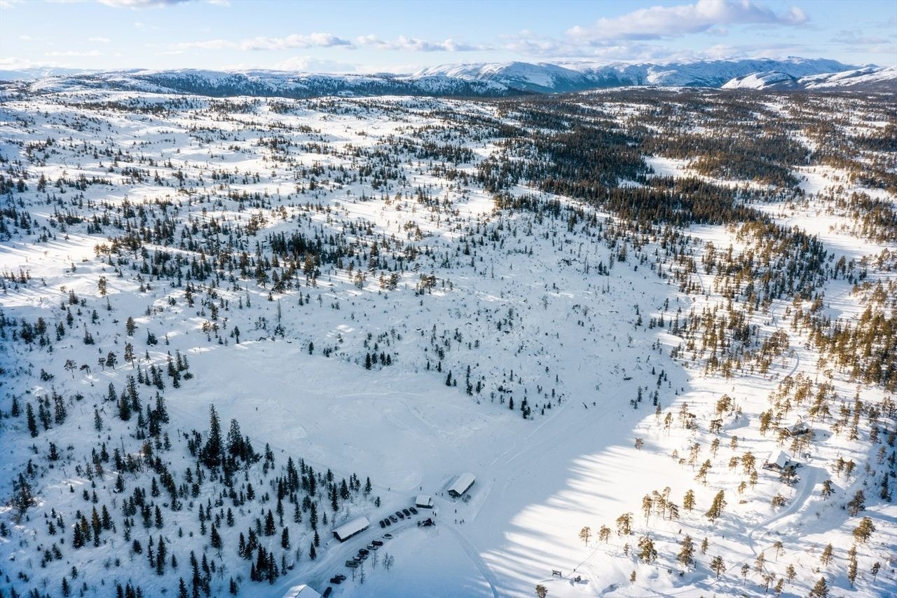 Kort avstand fra hytta til Ringerudsetra skitrekk og varmestue Galleribilde