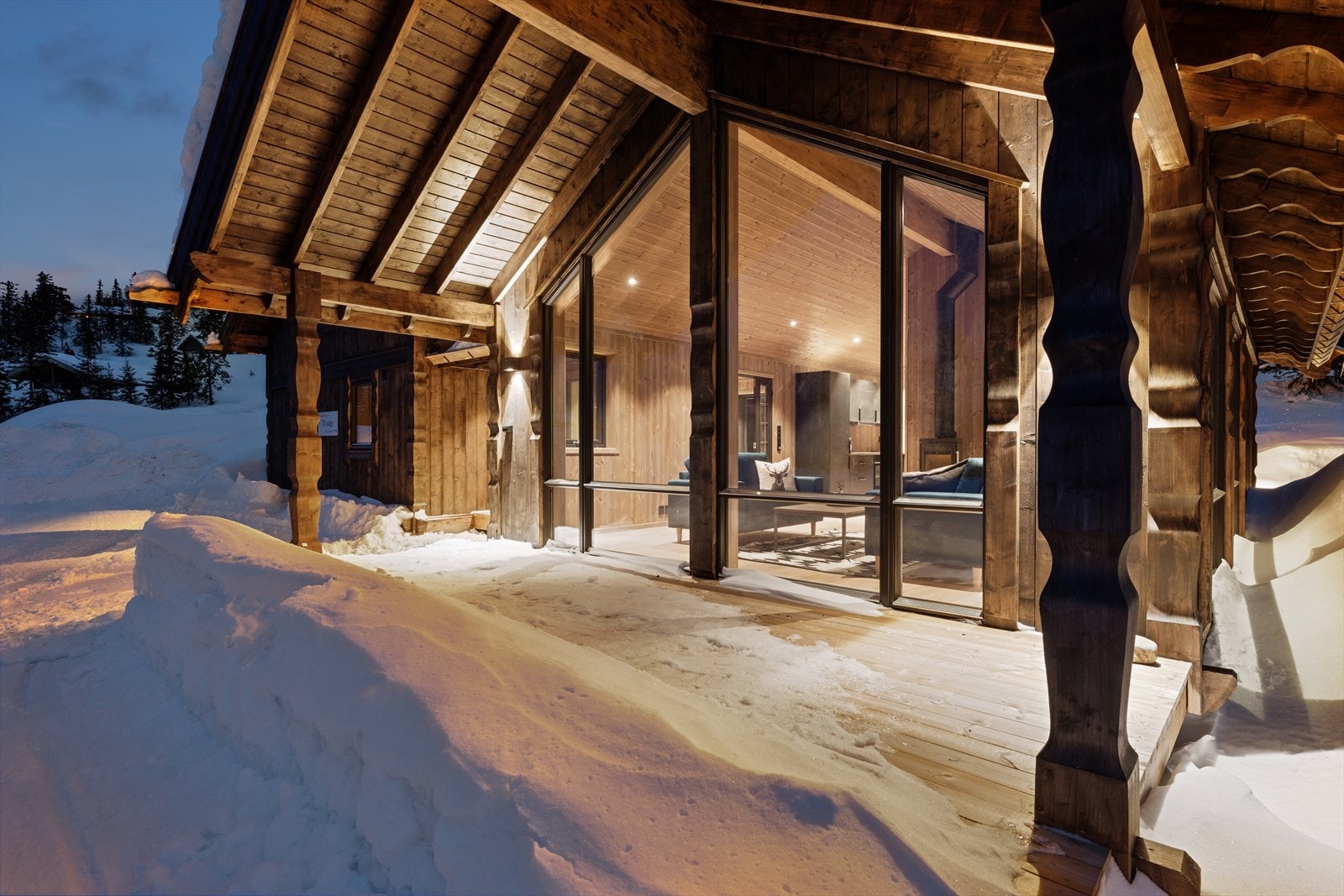 Overbygget terrasse nord for stuen Galleribilde