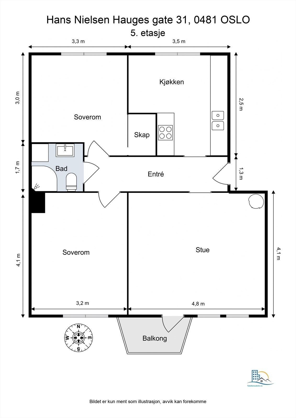 Plantegning til orientering. Galleribilde