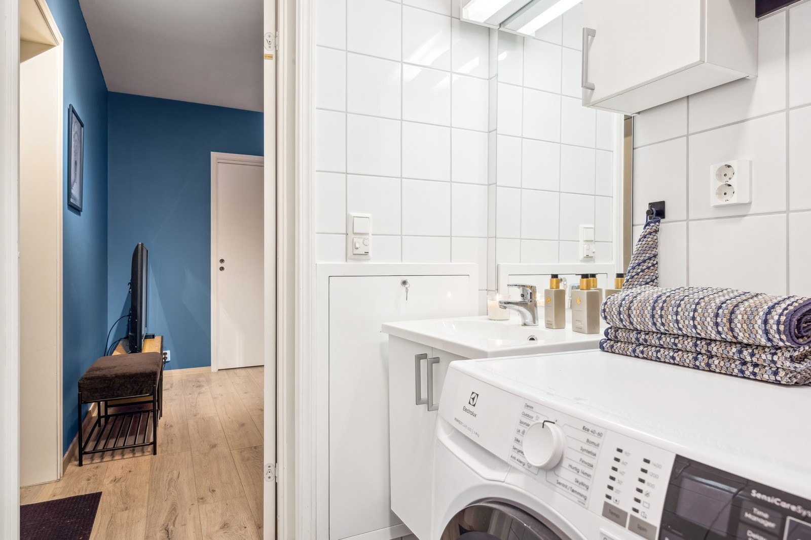 Badet måler 4 kvm. Galleribilde