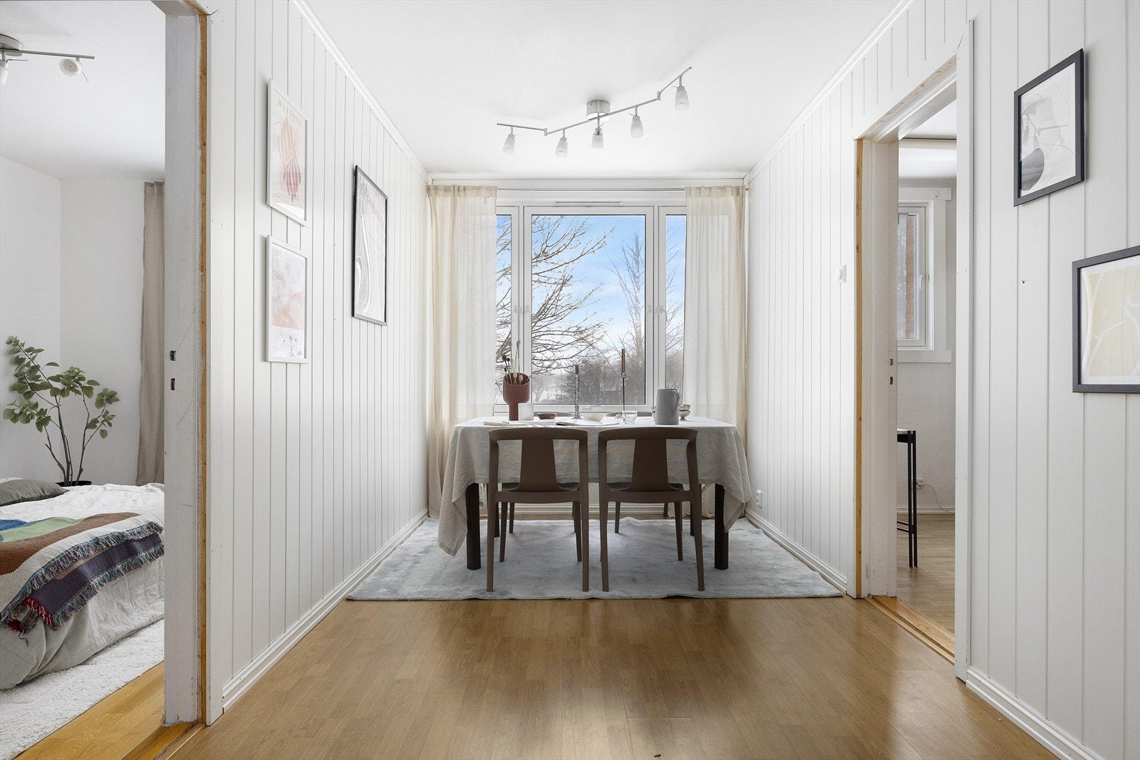 Hyggelig spisestue. Her har flere laget et ekstra soverom. Galleribilde