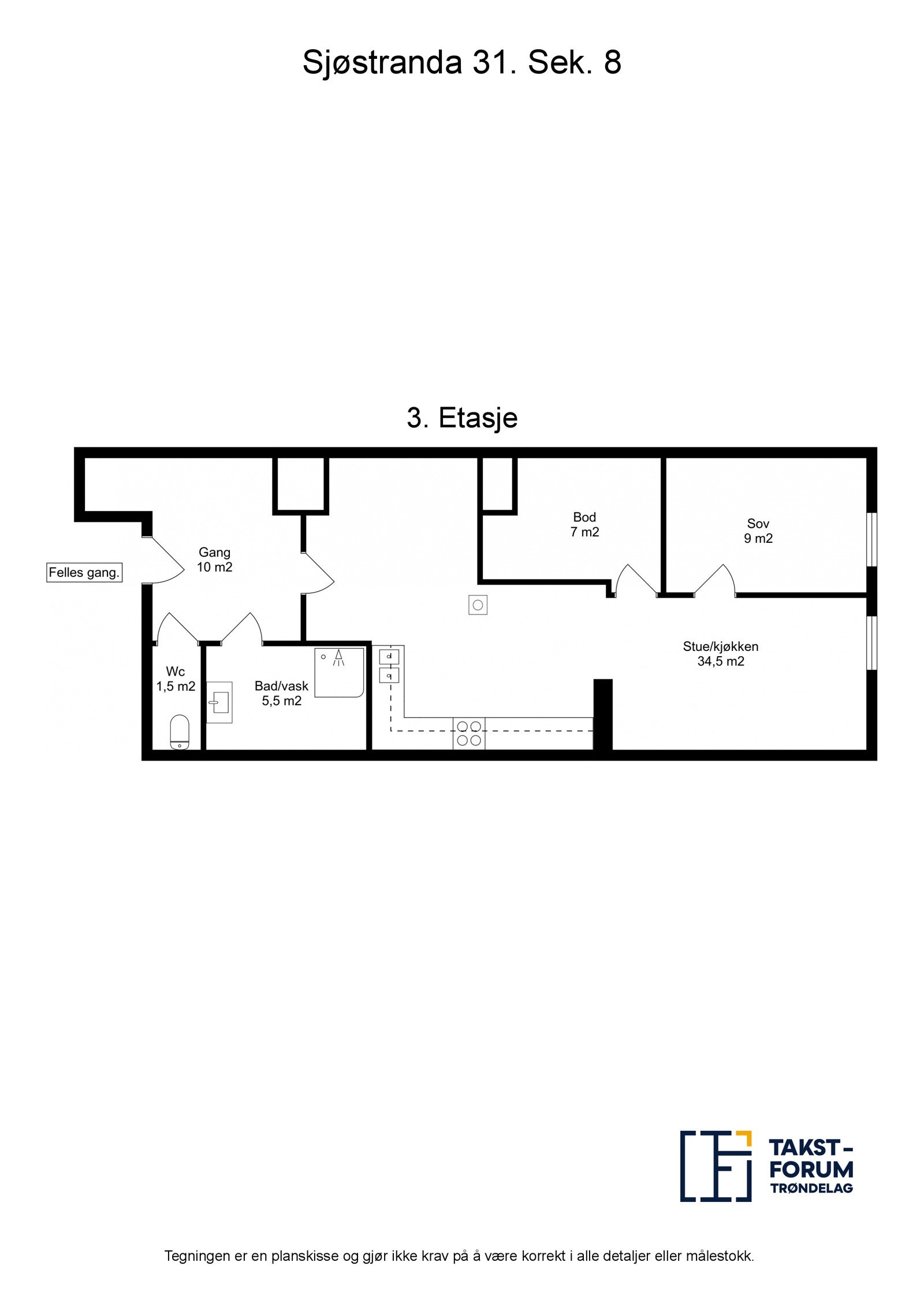 Planskisse Galleribilde