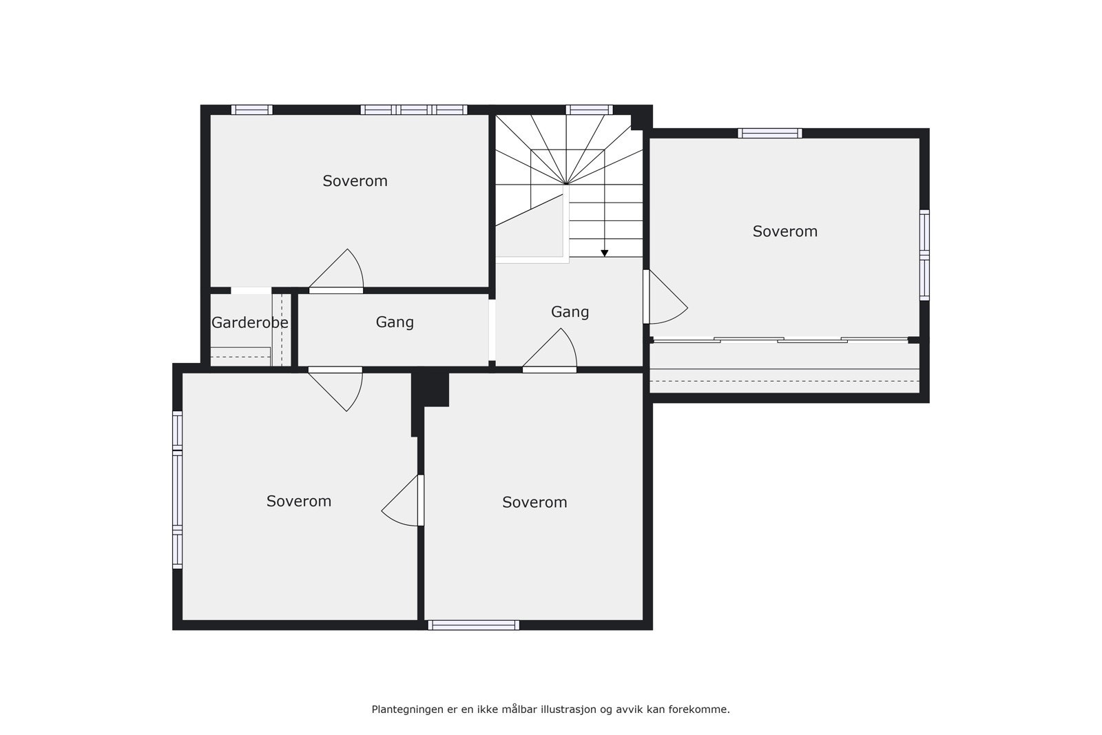 Plantegning 2. etasje Galleribilde