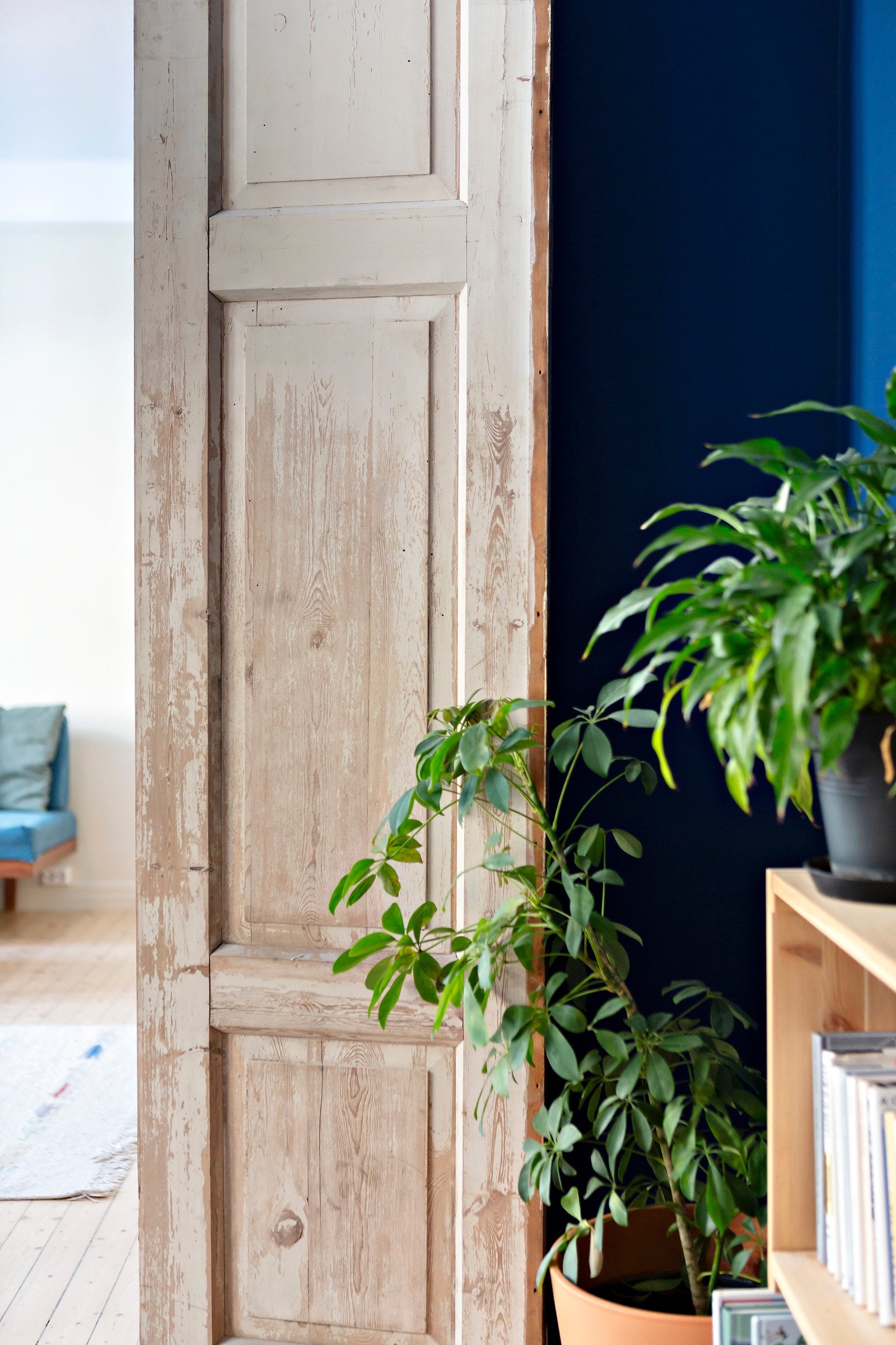 Mellom stuen og spisestuen er det satt inn dobbel dør. Galleribilde