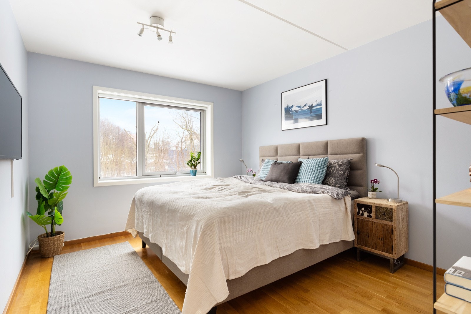 Leiligheten har tre fine soverom. Galleribilde