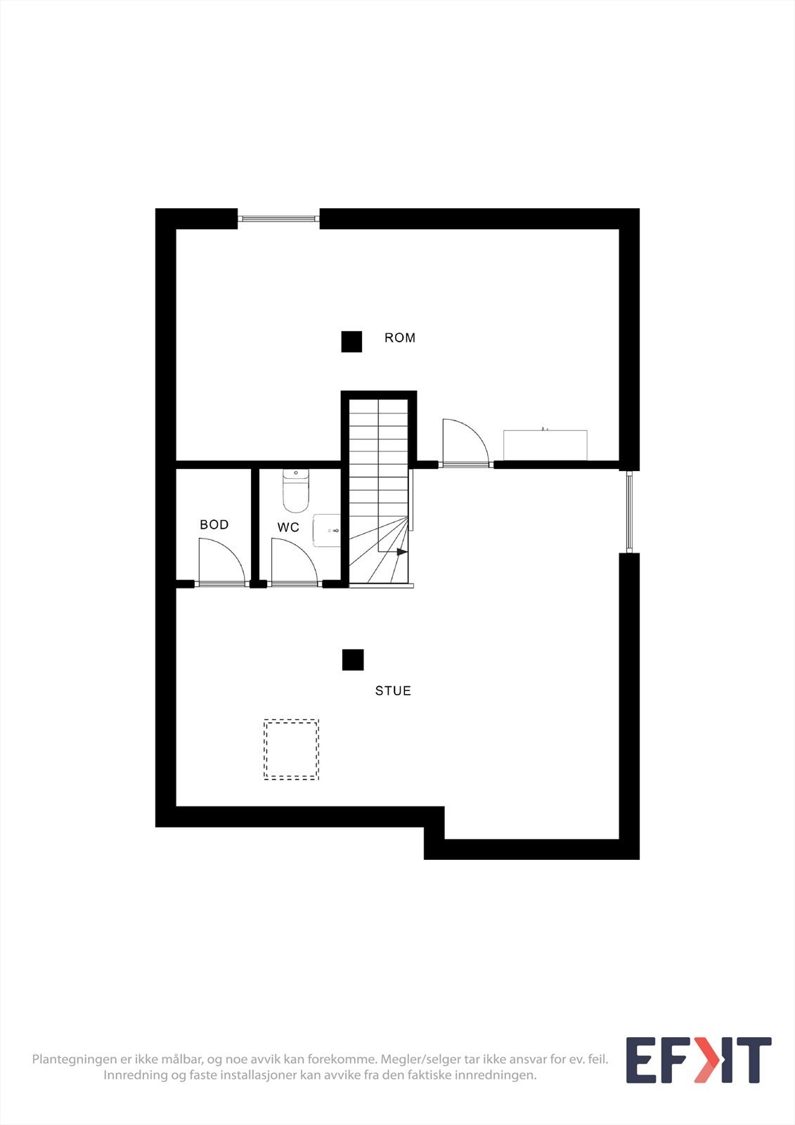 Planløsning loftetasje Galleribilde