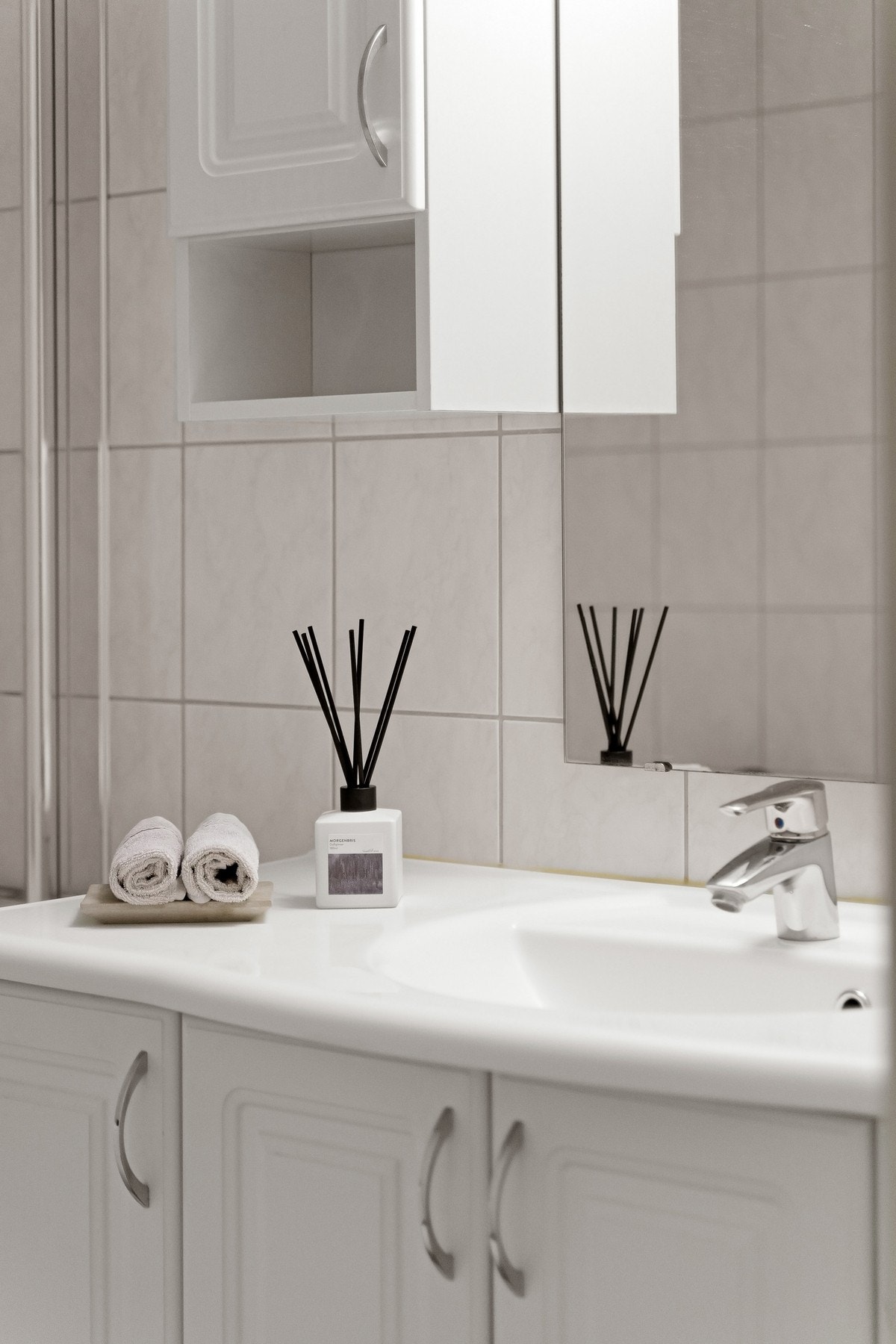 Badet har varmekabler i gulvet. Galleribilde