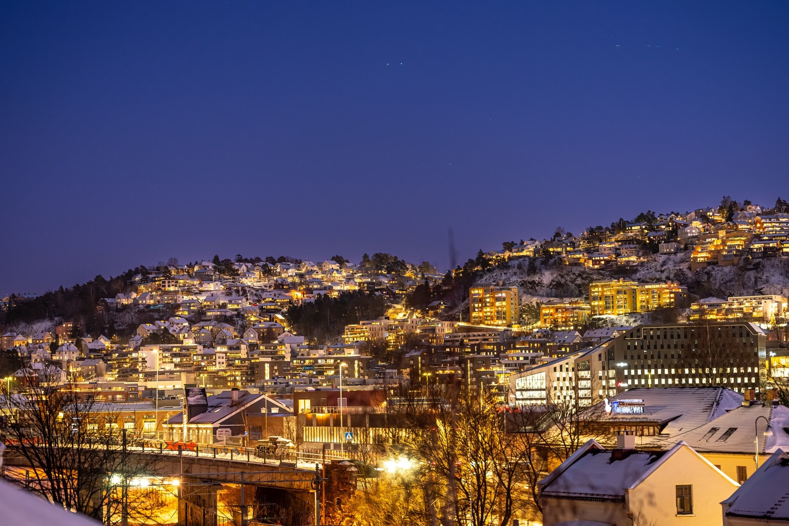 Her ser man også i retning mot Ekeberg. Galleribilde