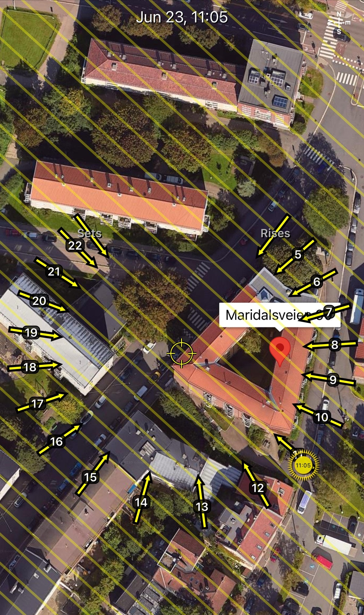 Vi legger ved et solkart, slik at du virkelig skjønner hva vi snakker om her! Galleribilde