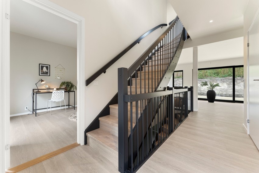 Vi tar turen opp i øverste etasje. Galleribilde