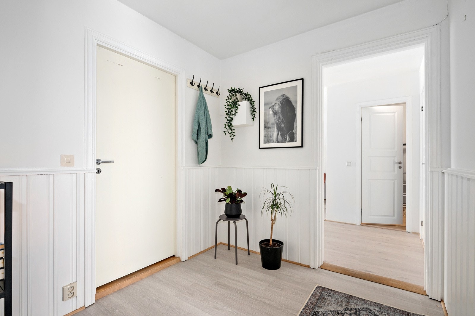 Nymalt og trivelig inngangsparti Galleribilde