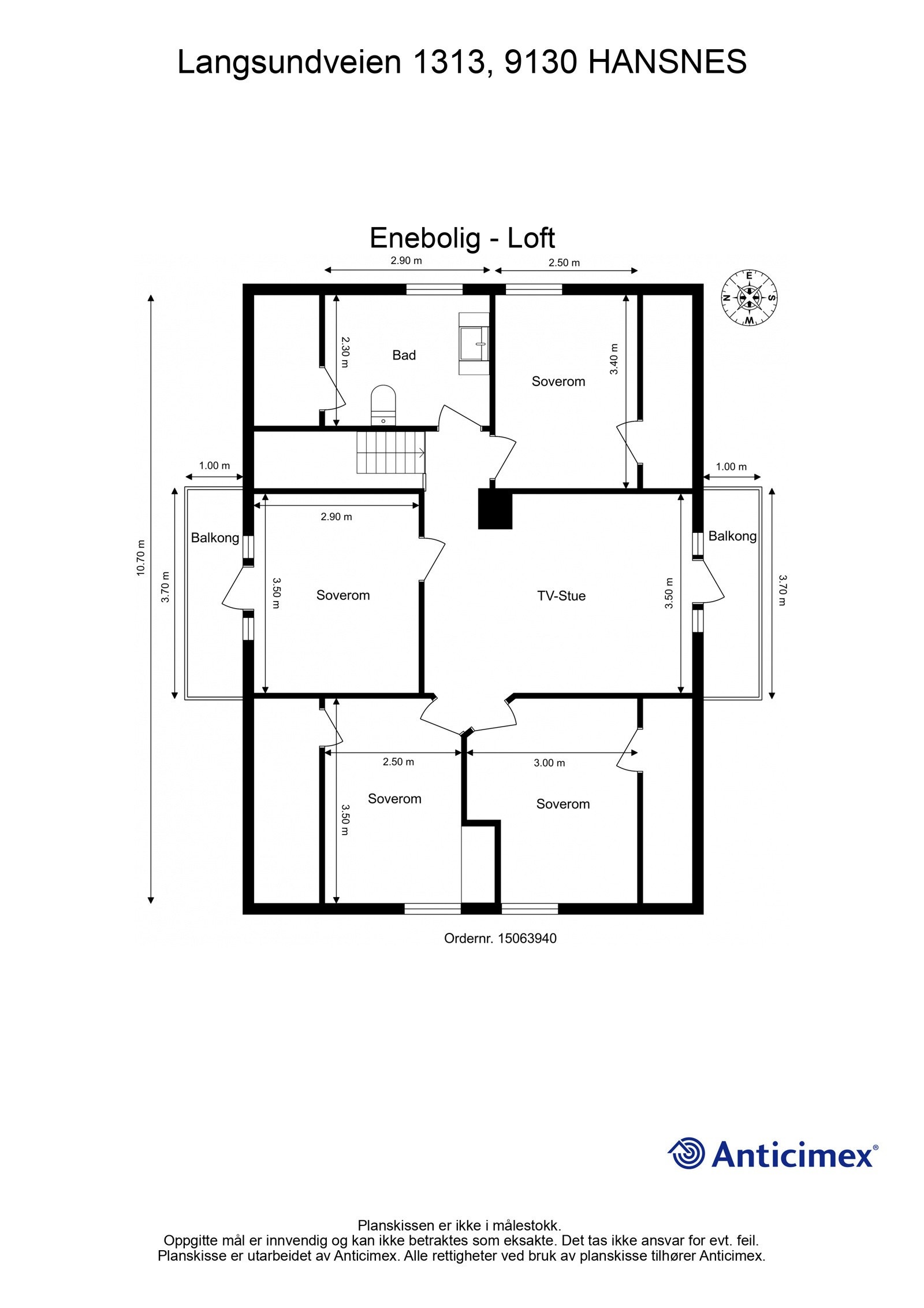 Plantegning 2. etasje Galleribilde