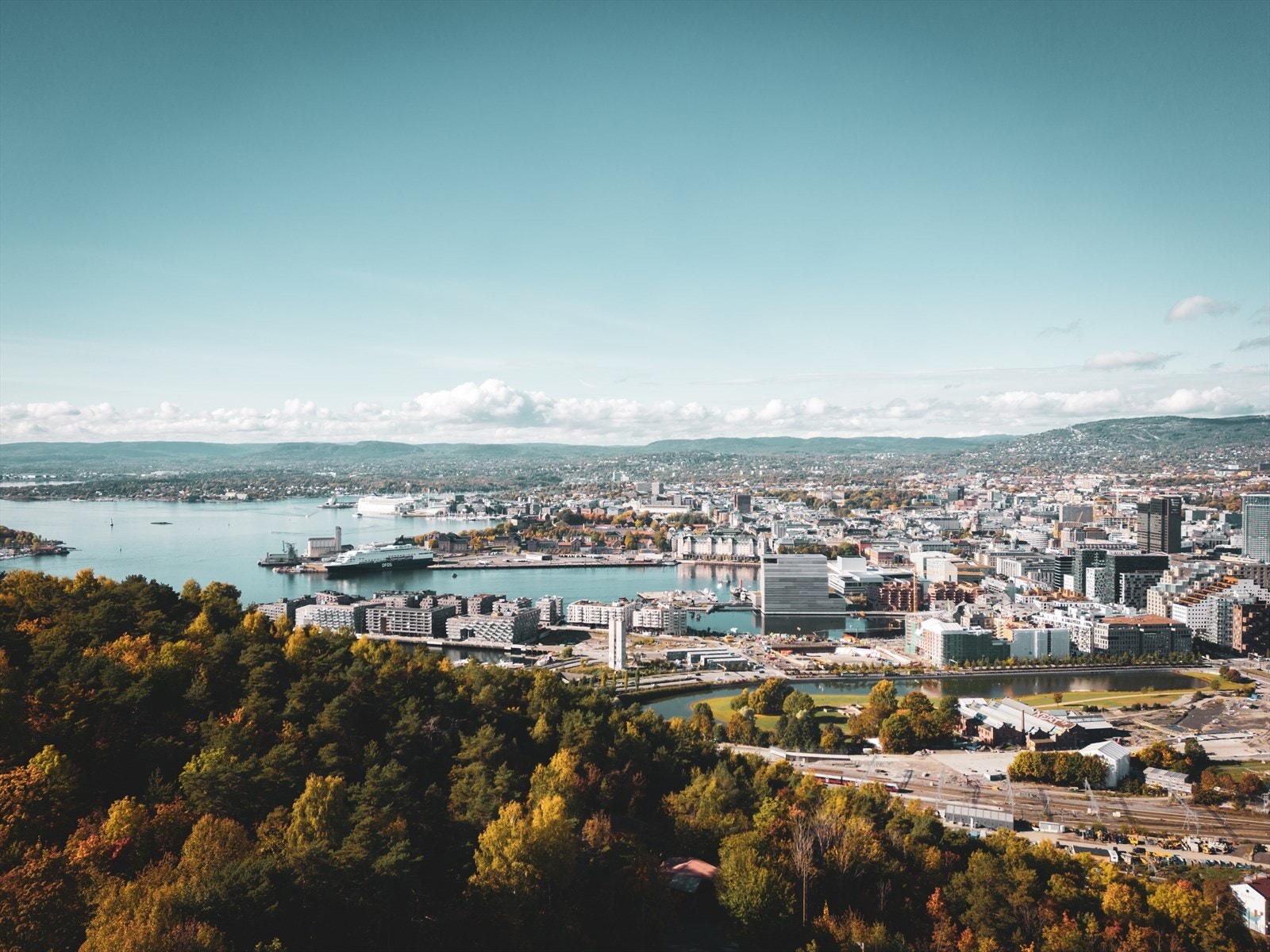 Fra Ekebergrestauranten får du en fantastisk utsikt over hele Oslo Galleribilde