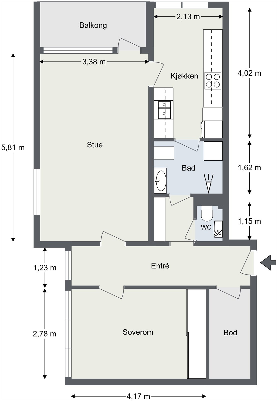 Plantegning Galleribilde