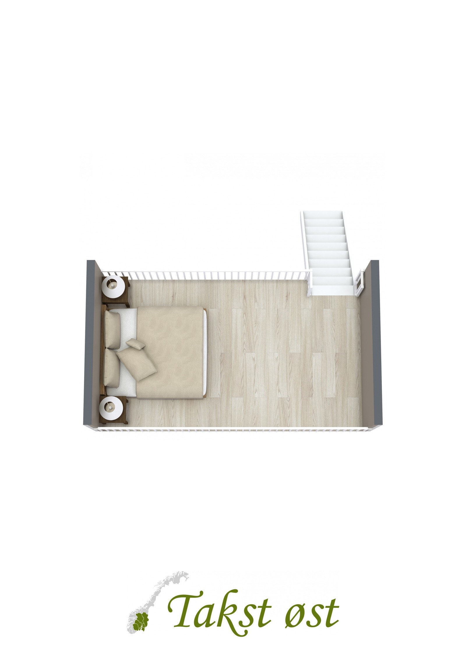 3-D plantegning hems. Galleribilde