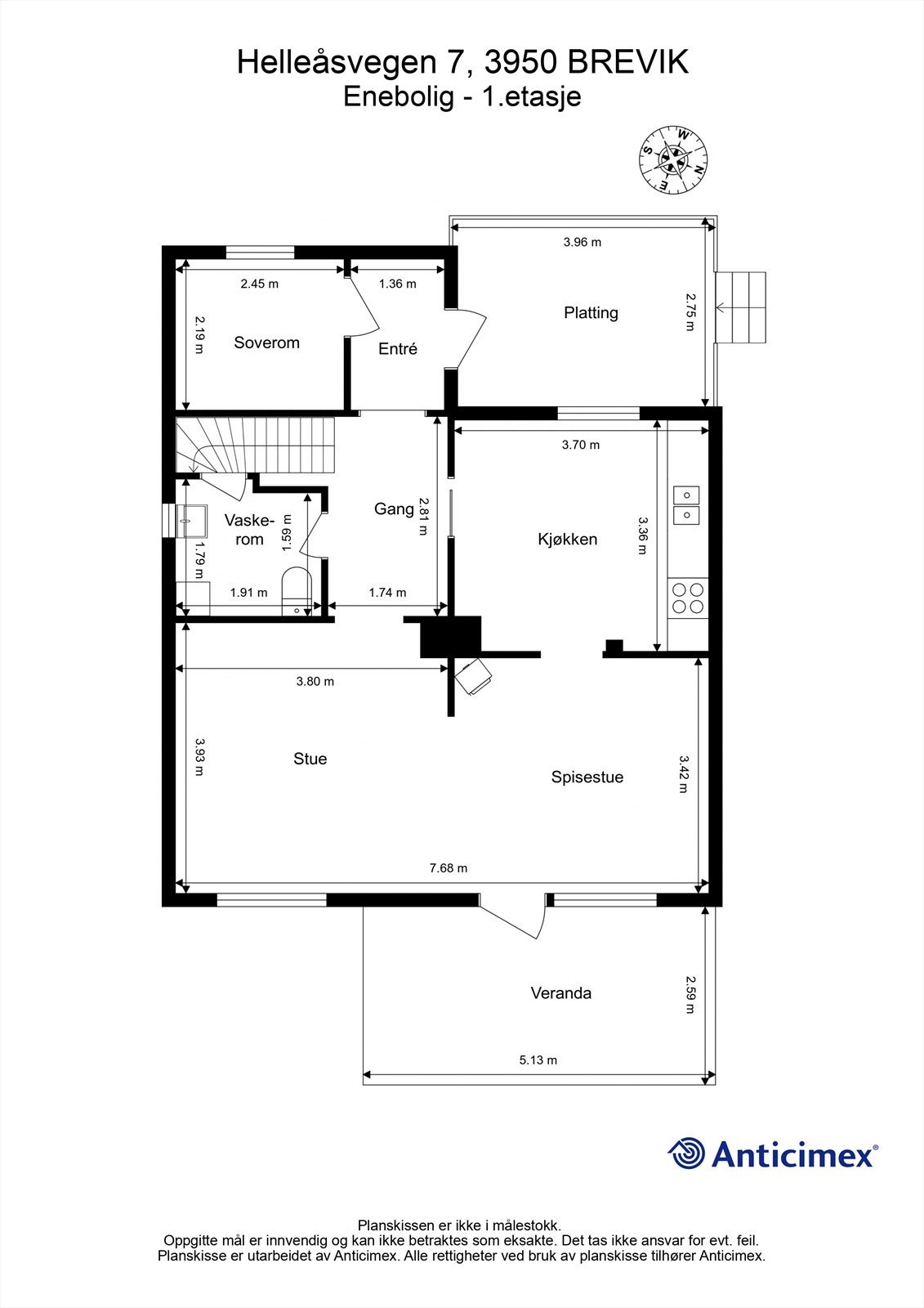 Plantegning - 1. etasje Galleribilde