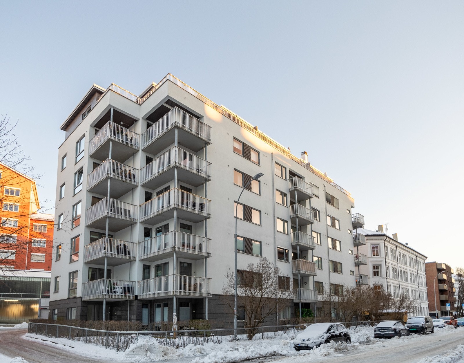 Fasaden til bygget. Galleribilde