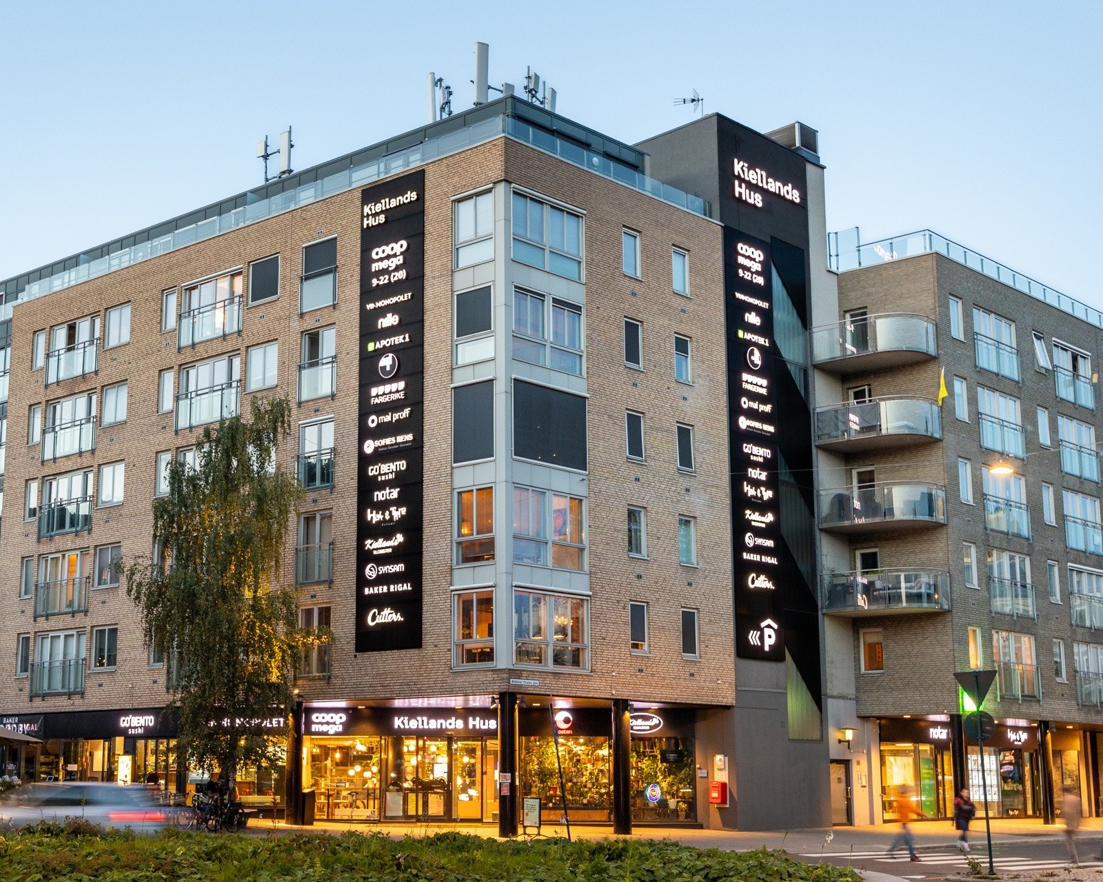 Kiellands hus er like ved med shoppingmuligheter. Galleribilde