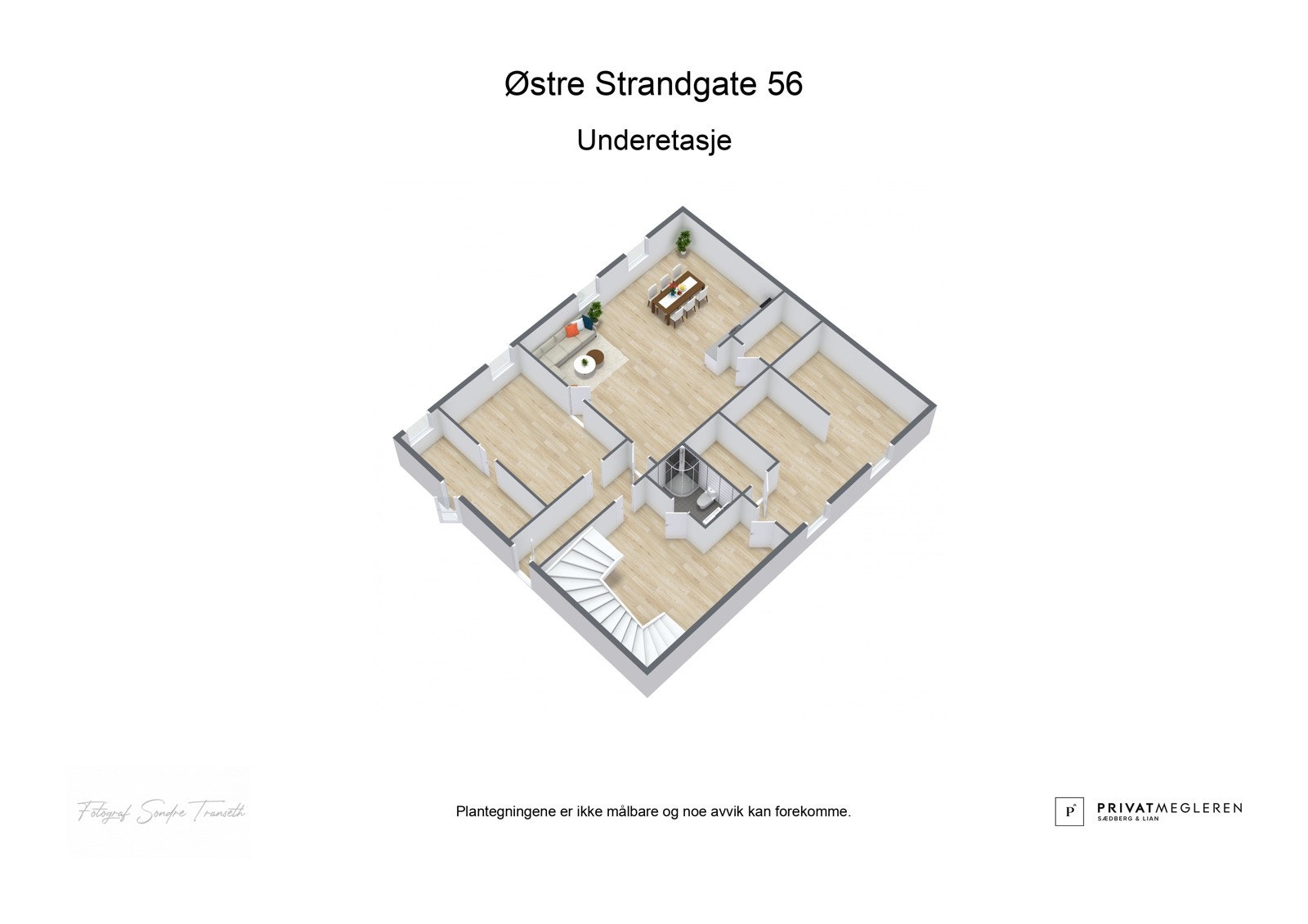 3D-tegning kjelleretasjen Galleribilde