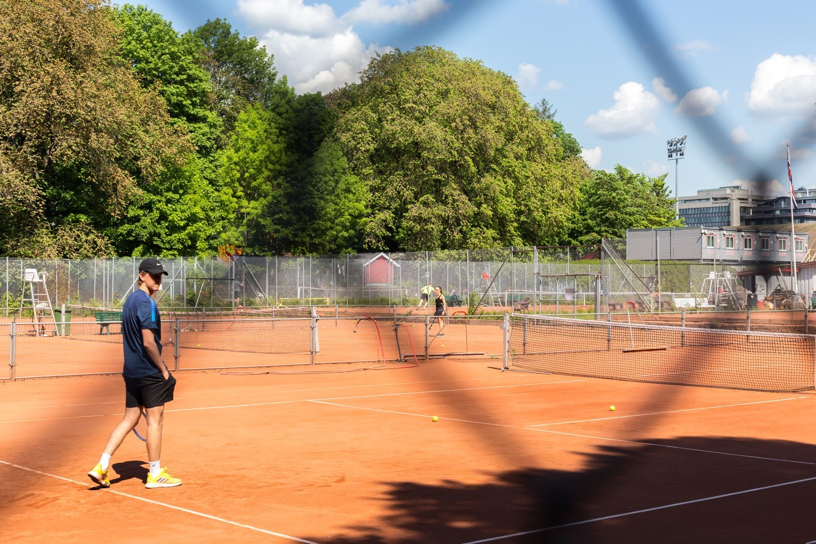 Frognerparken med tennisbane Galleribilde