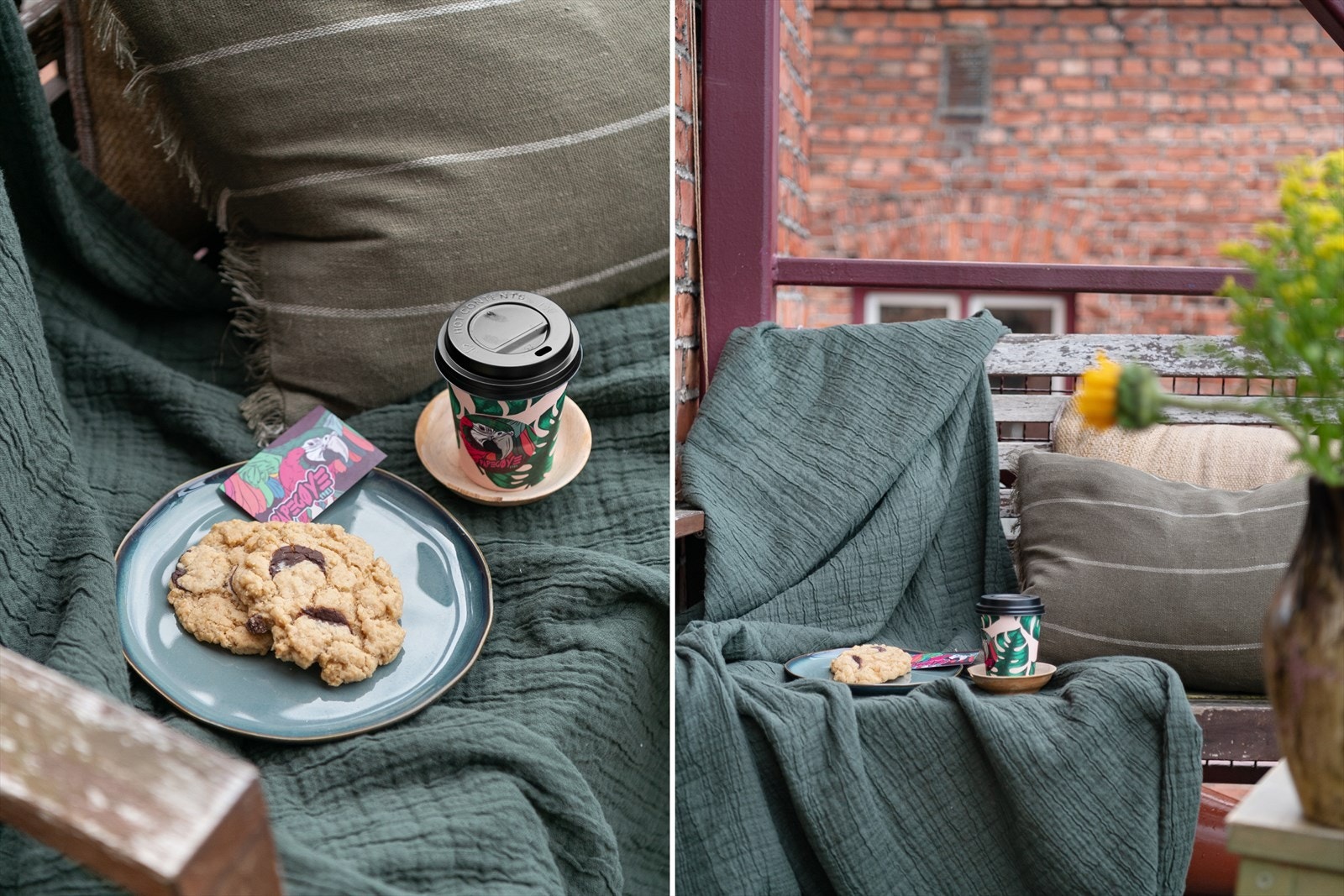 Med den koselige nabolagscafèen "Papegøye" kun 3 minutter nedi gata er det fristende å kjøpe nybakte cookies og en ferskbrygget kaffe som kan nytes ute på sin egen uteplass en rolig lørdagsmorgen... Galleribilde